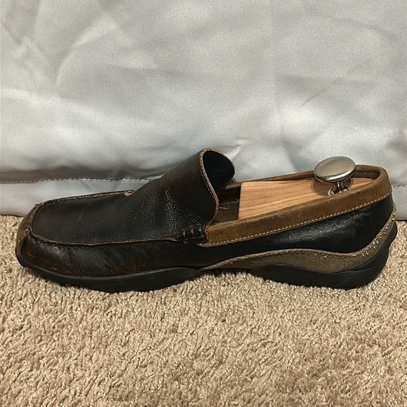 Sketchers Brown Phoenix Bird Leather Size 9.5 Men’s Slip On, Loafers F15-3 Eagle main image 2